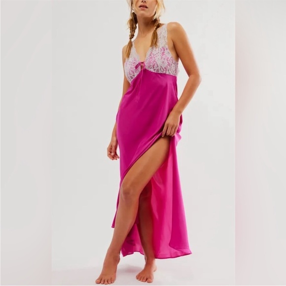 NEW Free People Intimately Countryside Maxi Slip Dress Size Small - Picture 2 of 11